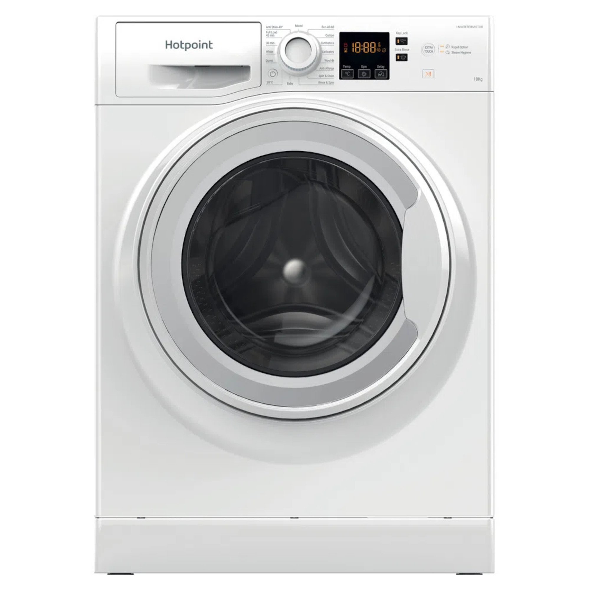hotpoint nswm 1045c w uk n 10kg 1400rpm washing machine white Hotpoint NSWM 1045C W UK N 10kg 1400rpm Washing Machine - White