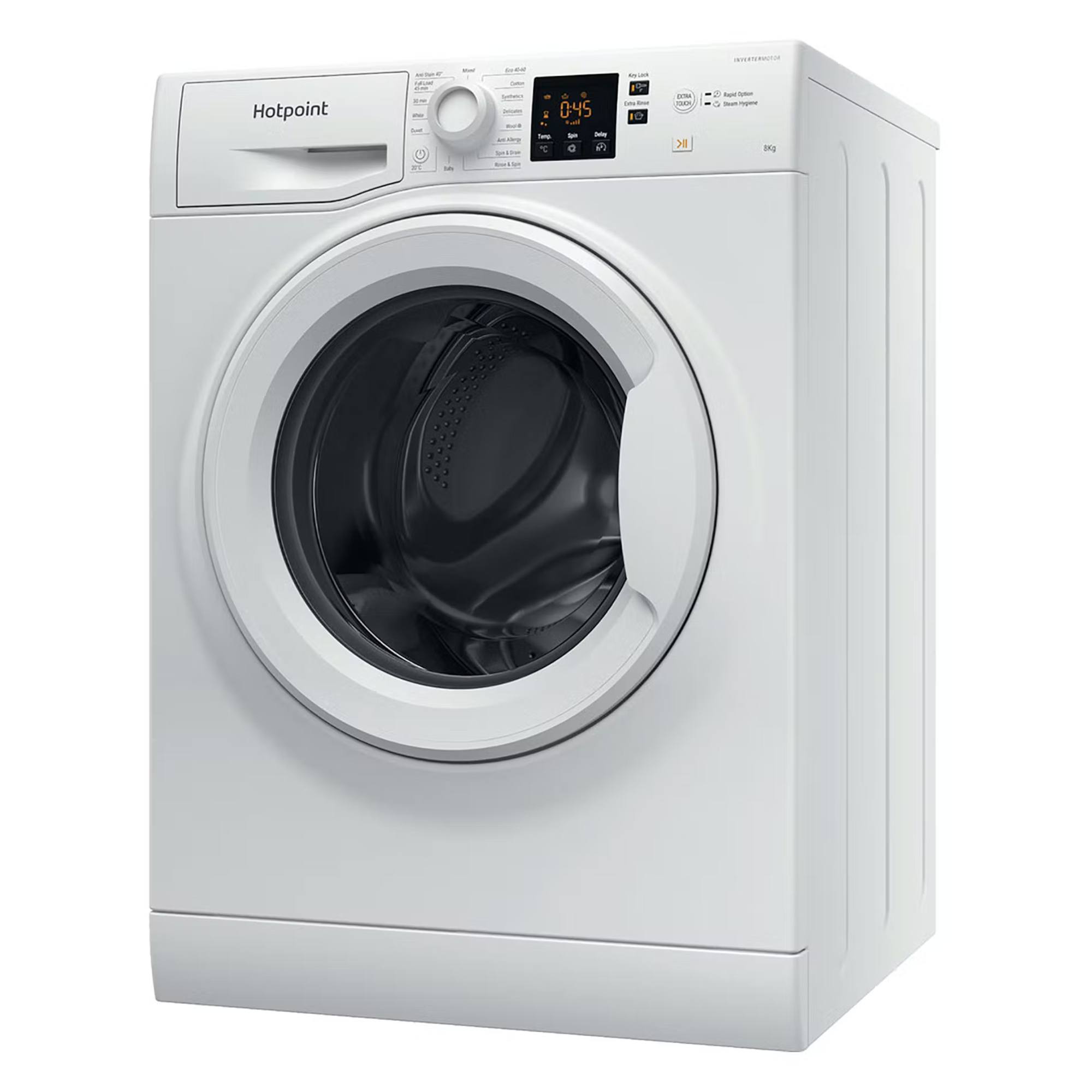 hotpoint nswm864cwukn 1600rpm 8kg washing machine white Hotpoint NSWM864CWUKN 1600rpm 8Kg Washing Machine - White