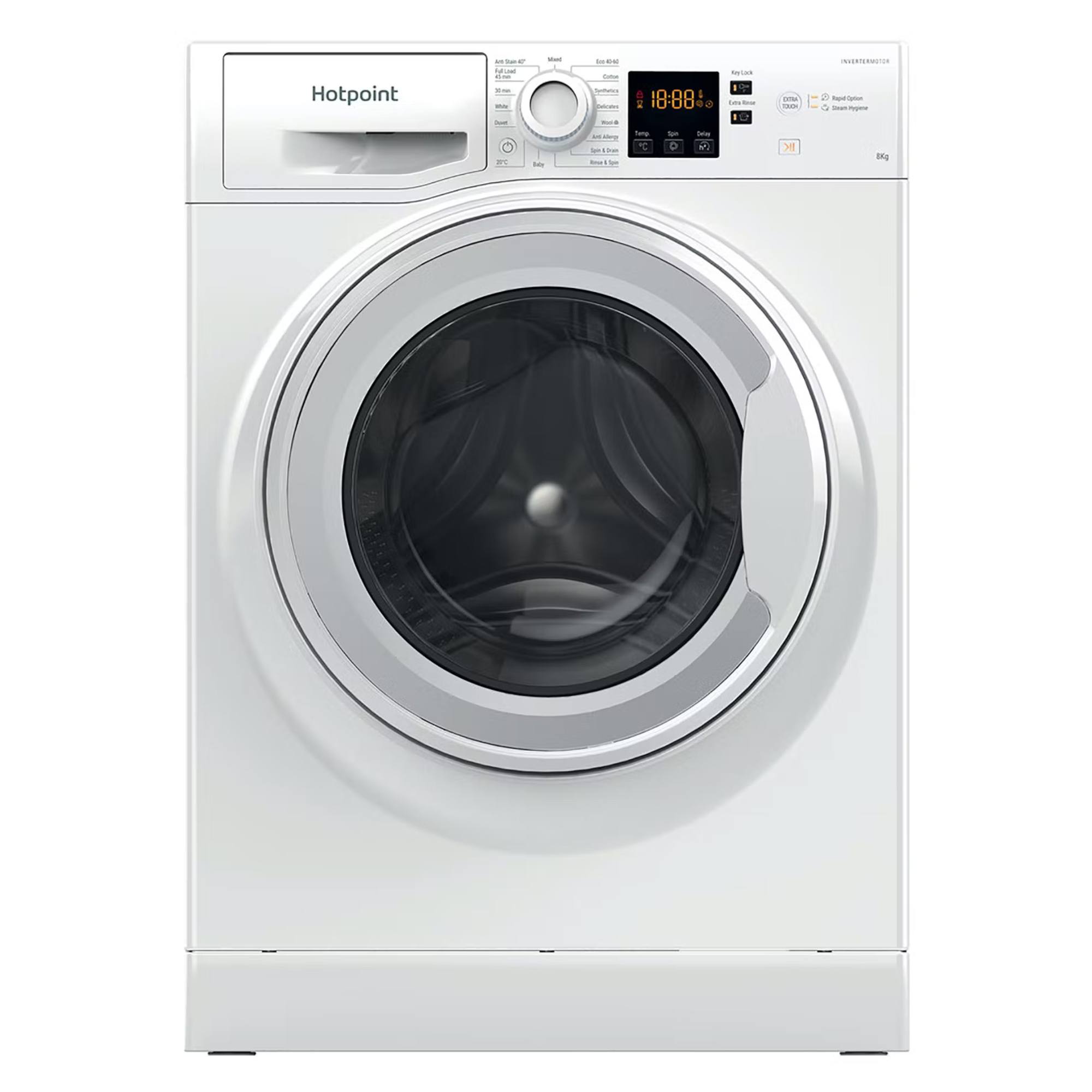hotpoint nswm864cwukn 1600rpm 8kg washing machine white Hotpoint NSWM864CWUKN 1600rpm 8Kg Washing Machine - White