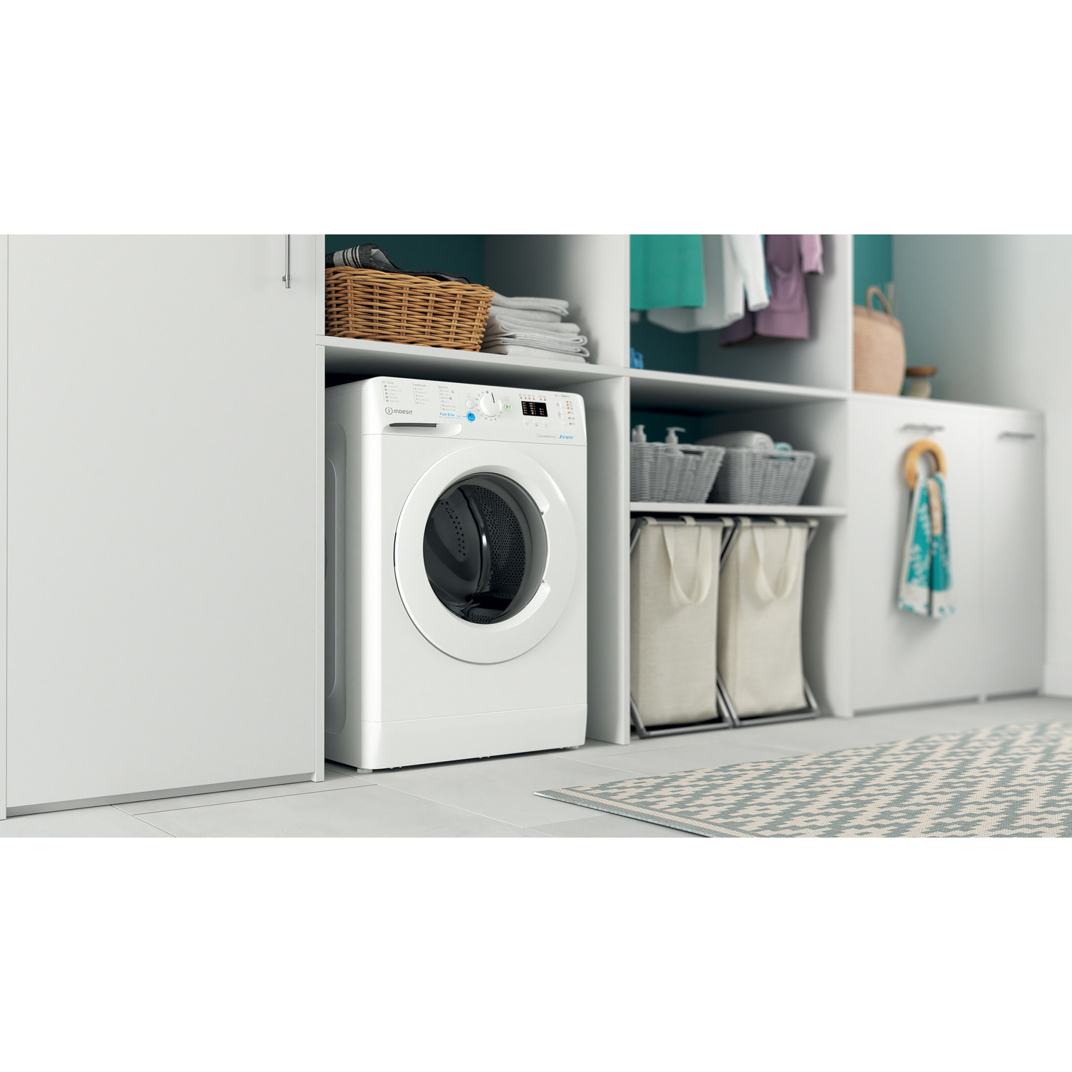 indesit bwa81485xwukn 8kg 1400rpm washing macine white Indesit BWA81485XWUKN 8kg 1400rpm Washing Macine - White