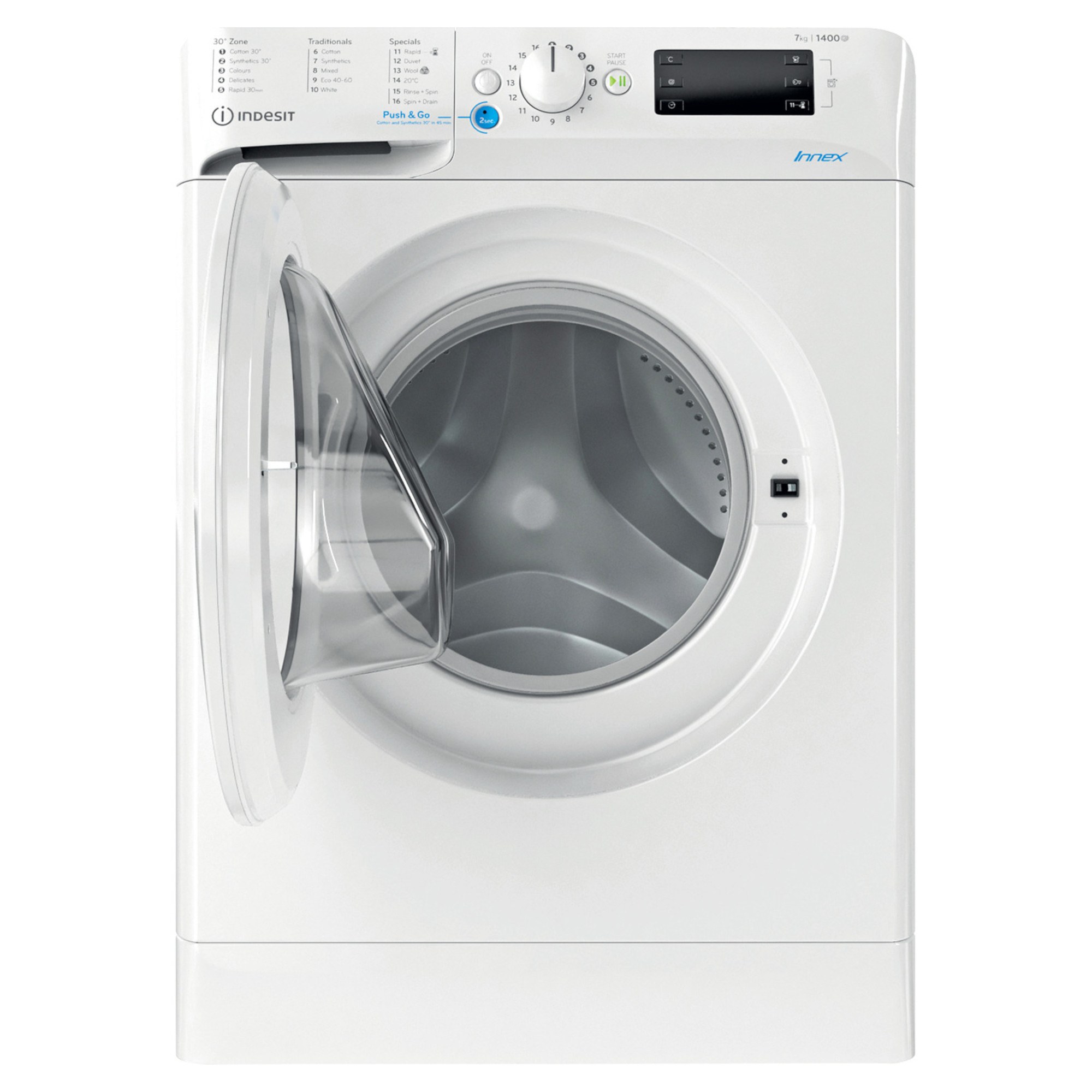 indesit bwe71452wukn 7kg 1400rpm washing machine Indesit BWE71452WUKN 7KG 1400rpm Washing Machine