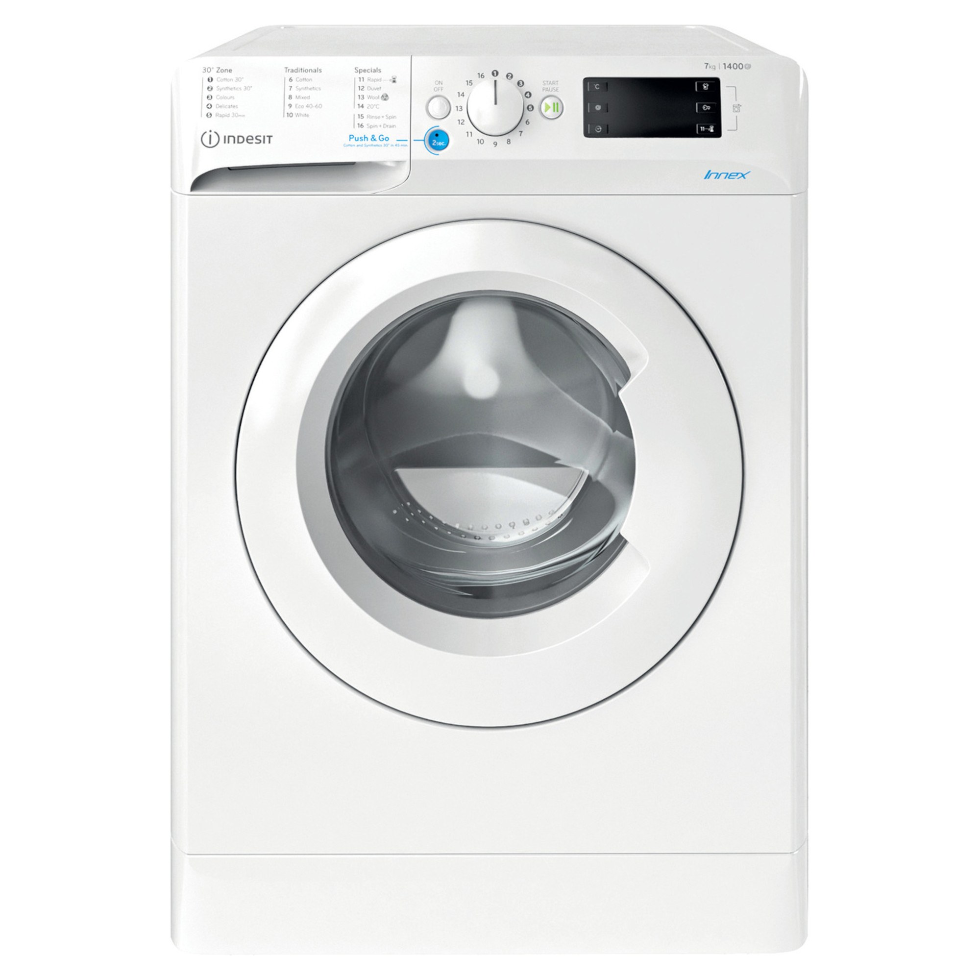 indesit bwe71452wukn 7kg 1400rpm washing machine Indesit BWE71452WUKN 7KG 1400rpm Washing Machine