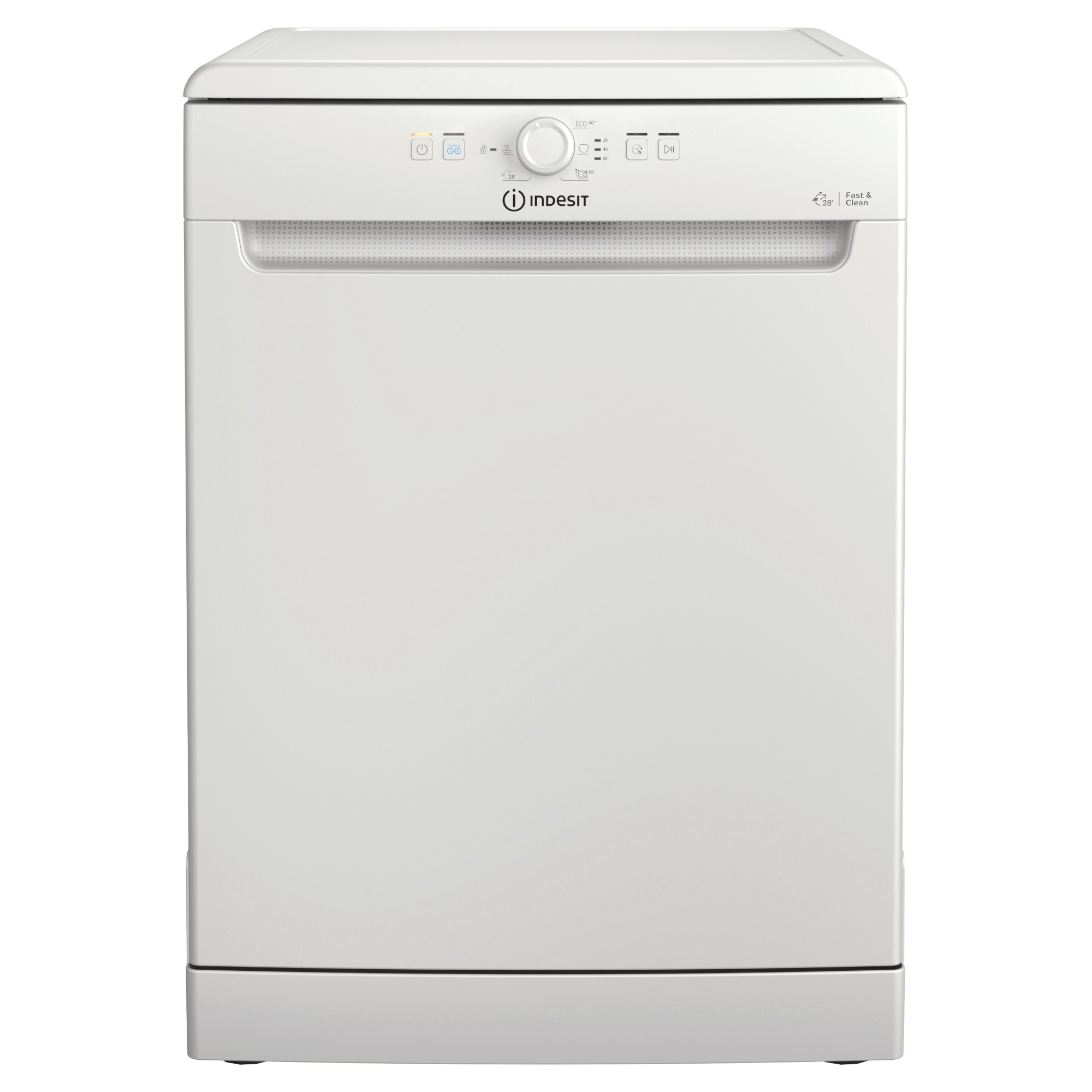 indesit d2fhk26uk freestanding start delay dishwasher white Indesit D2FHK26UK Freestanding Start Delay Dishwasher - White