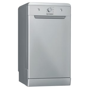 Indesit DSFE1B10SUK Slim Free-Standing Dishwasher with Eco Wash - Silver