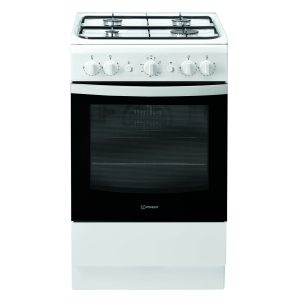 Indesit IS5G1KMW Gas Cooker with 4 Gas Burner Hob