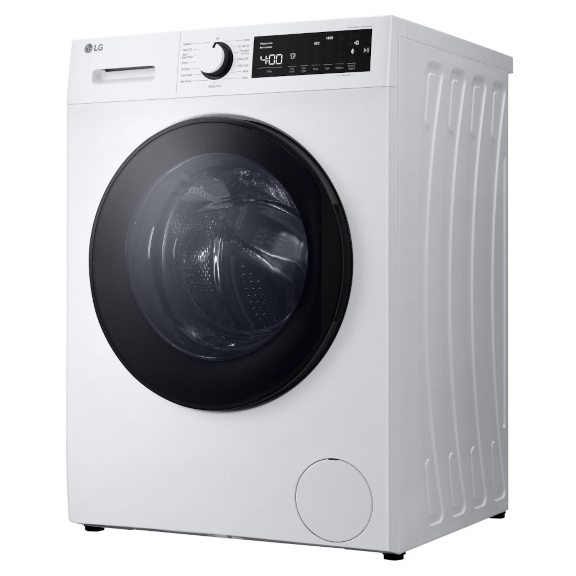 lg f4t209wse 9kg 1400rpm washing machine white LG F4T209WSE 9kg 1400rpm Washing Machine - White