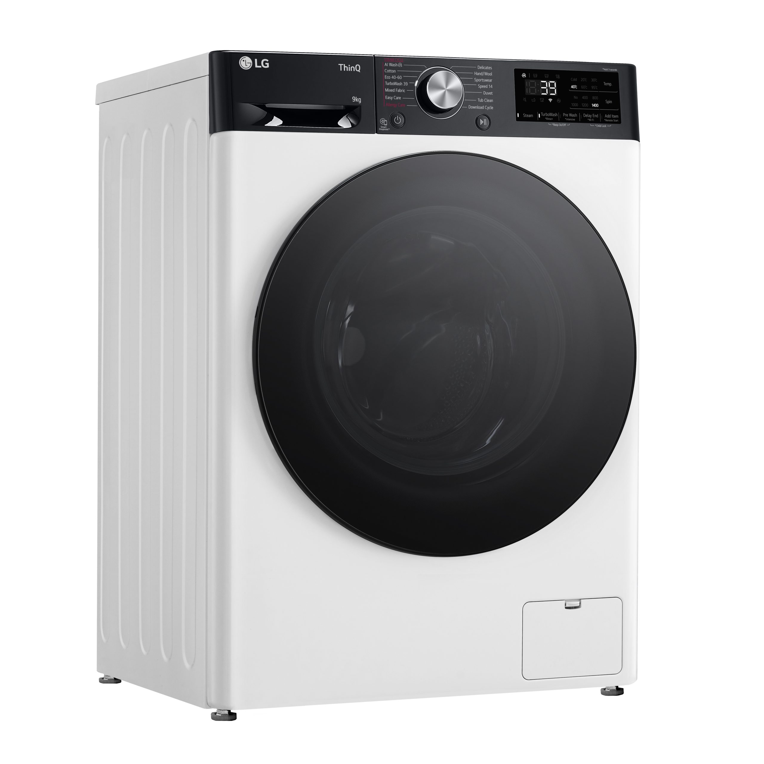 lg f4y709wbtn1 9kg washing machine 1400rpm white LG F4Y709WBTN1 9kg Washing Machine 1400rpm - White