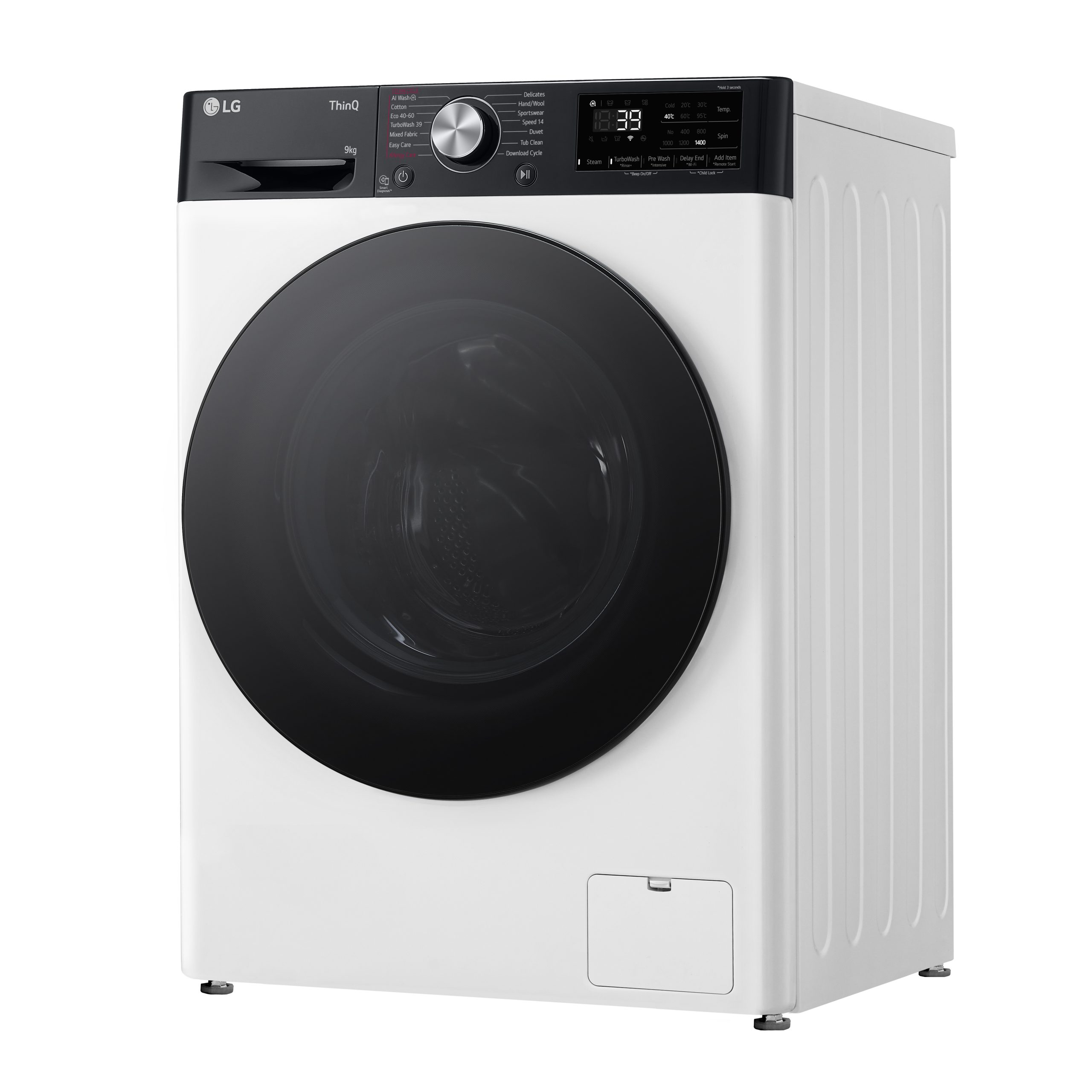 lg f4y709wbtn1 9kg washing machine 1400rpm white LG F4Y709WBTN1 9kg Washing Machine 1400rpm - White