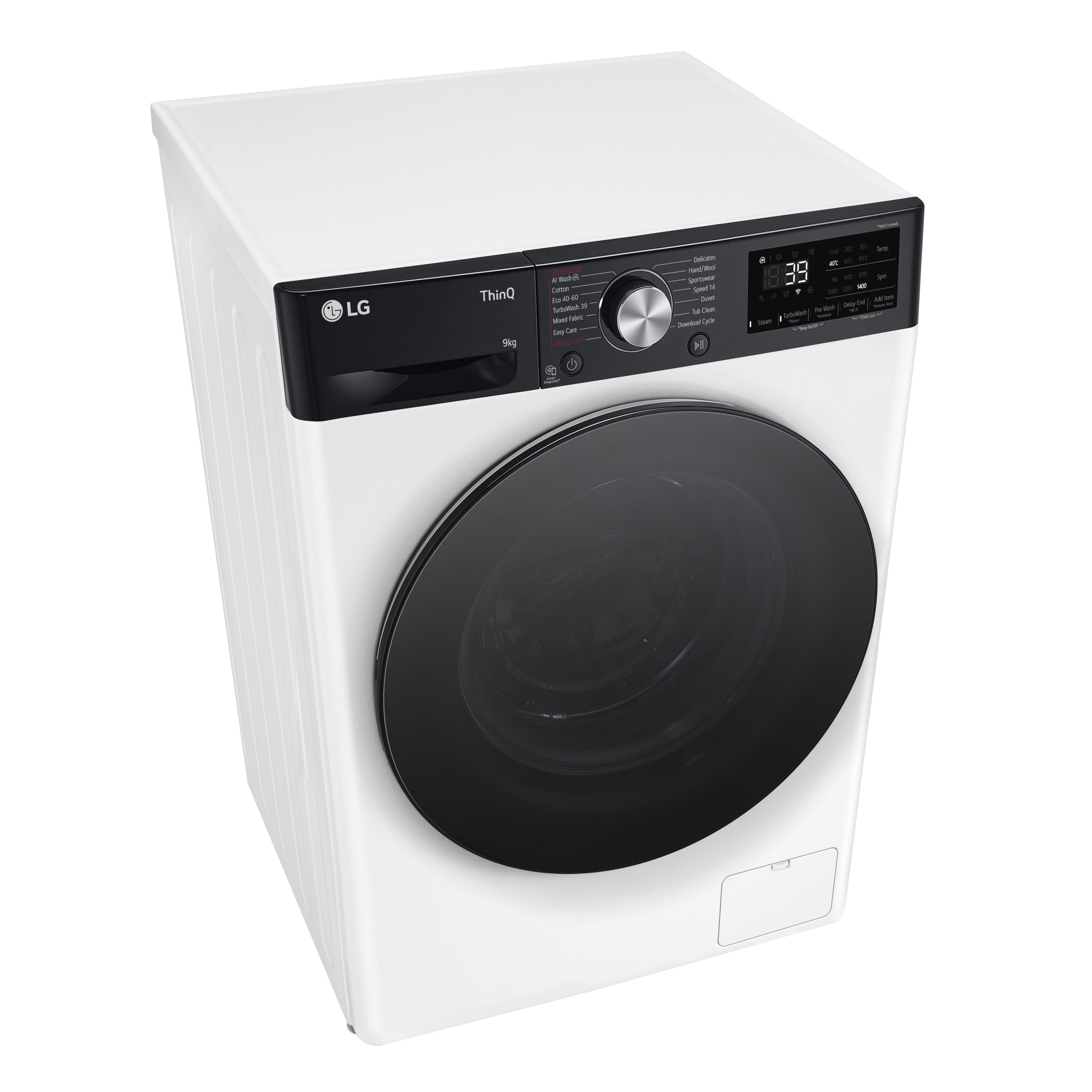lg f4y709wbtn1 9kg washing machine 1400rpm white LG F4Y709WBTN1 9kg Washing Machine 1400rpm - White