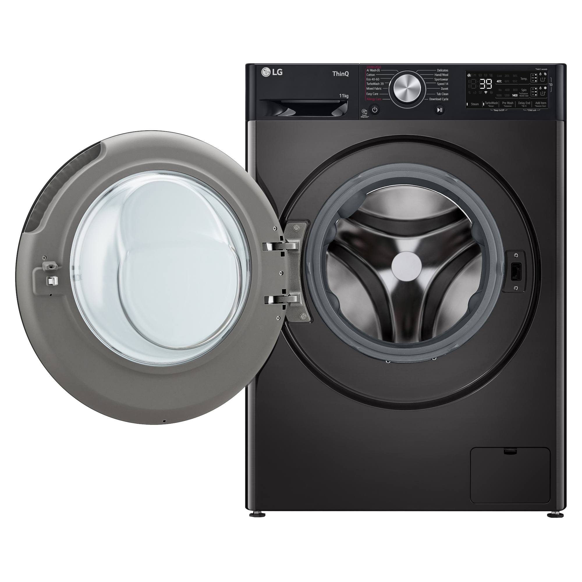 lg f4y711bbta1 11kg autodosing smart washing machine black LG F4Y711BBTA1 11kg Autodosing Smart Washing Machine - Black