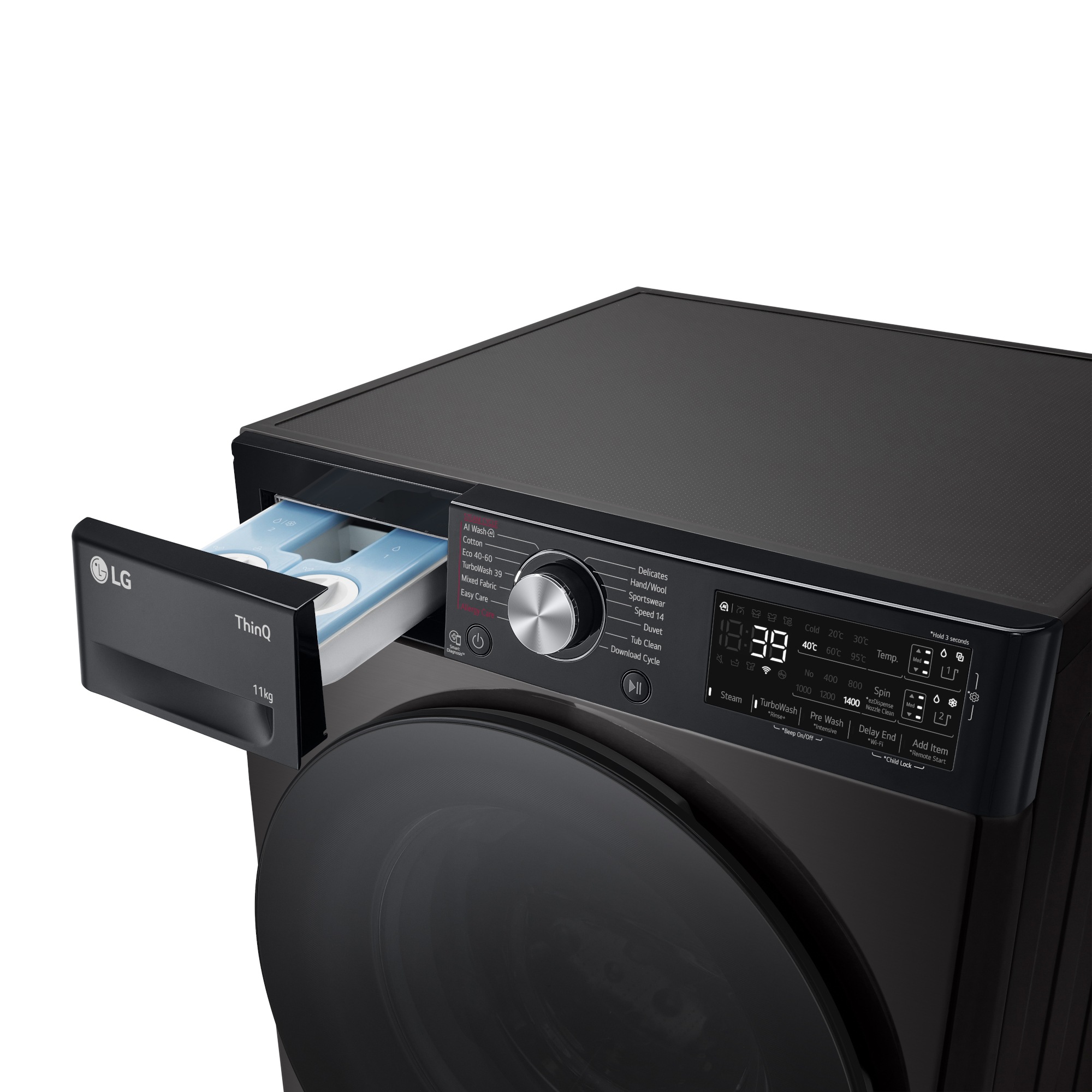 lg f4y711bbta1 11kg autodosing smart washing machine black LG F4Y711BBTA1 11kg Autodosing Smart Washing Machine - Black