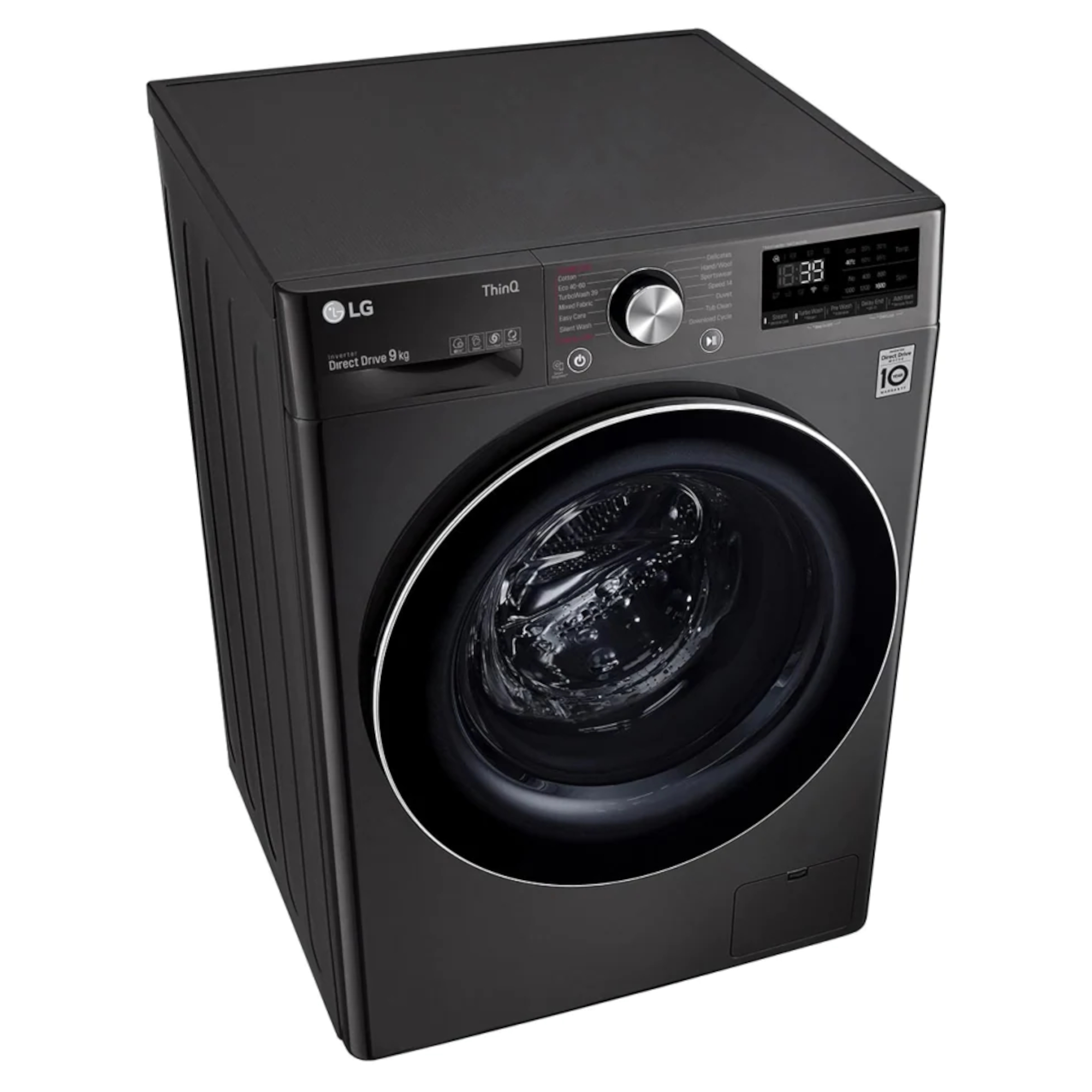 lg f6v1009btse wi fi 9kg turbowash360 washing machine black LG F6V1009BTSE Wi-Fi 9kg TurboWash360 Washing Machine - Black