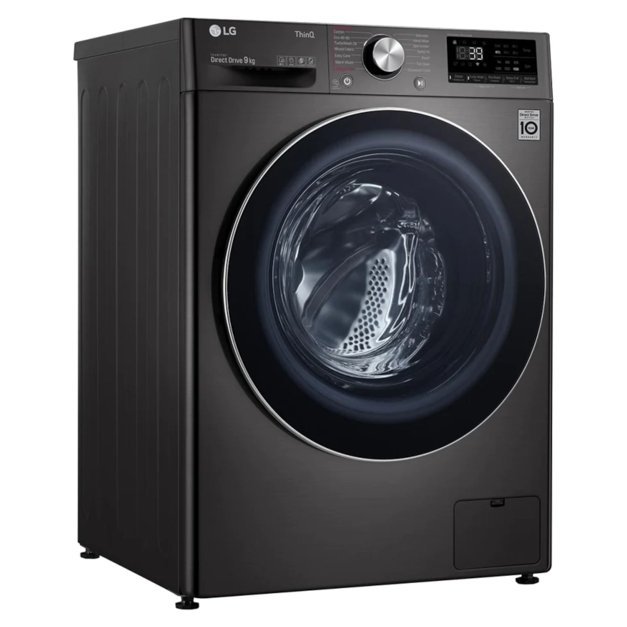 lg f6v1009btse wi fi 9kg turbowash360 washing machine black LG F6V1009BTSE Wi-Fi 9kg TurboWash360 Washing Machine - Black