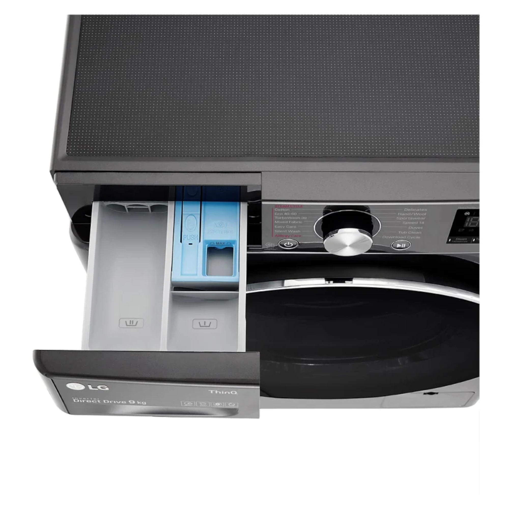 lg f6v1009btse wi fi 9kg turbowash360 washing machine black LG F6V1009BTSE Wi-Fi 9kg TurboWash360 Washing Machine - Black