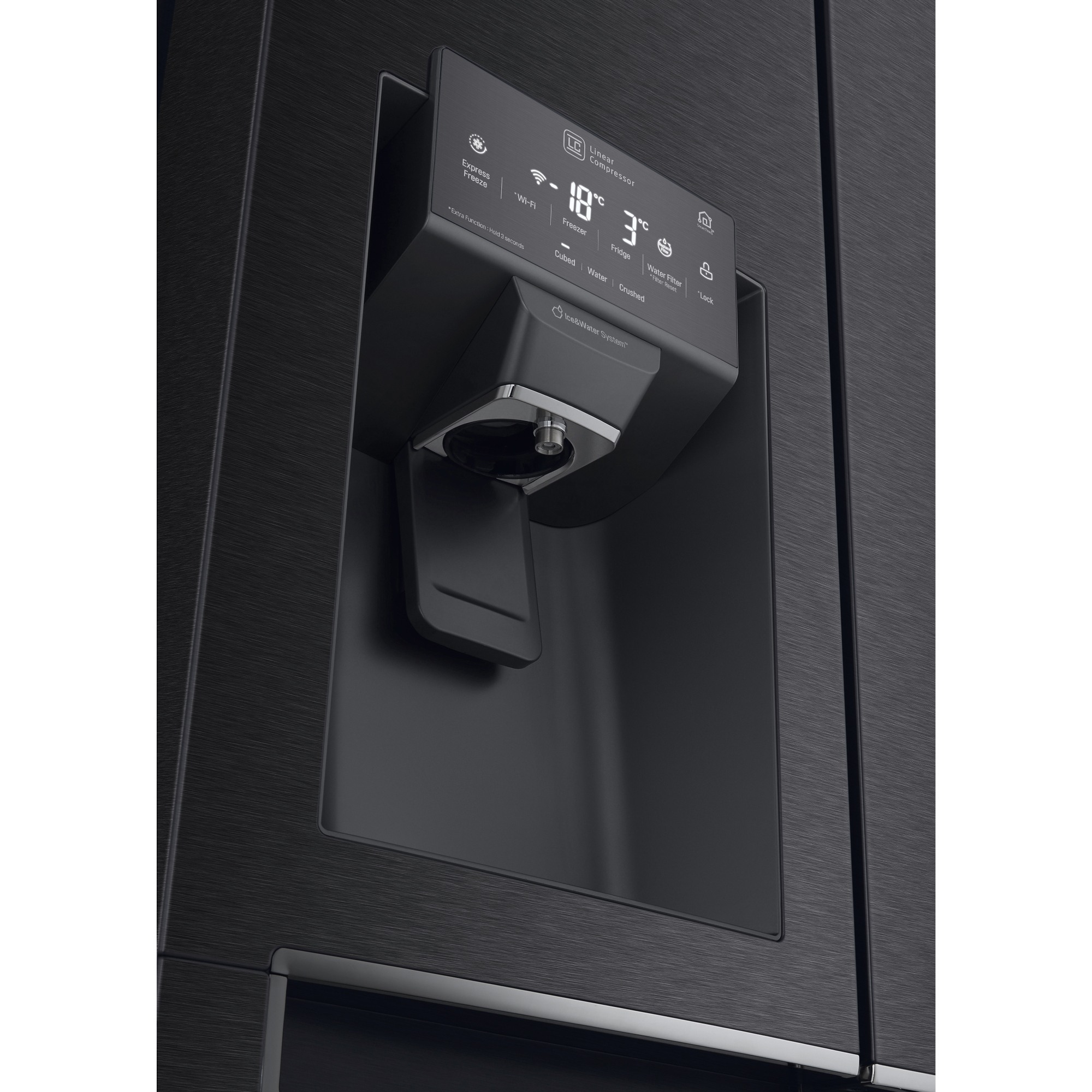 lg gml844mc7e american style side by side smart fridge freezer LG GML844MC7E American Style Side-By-Side Smart Fridge Freezer