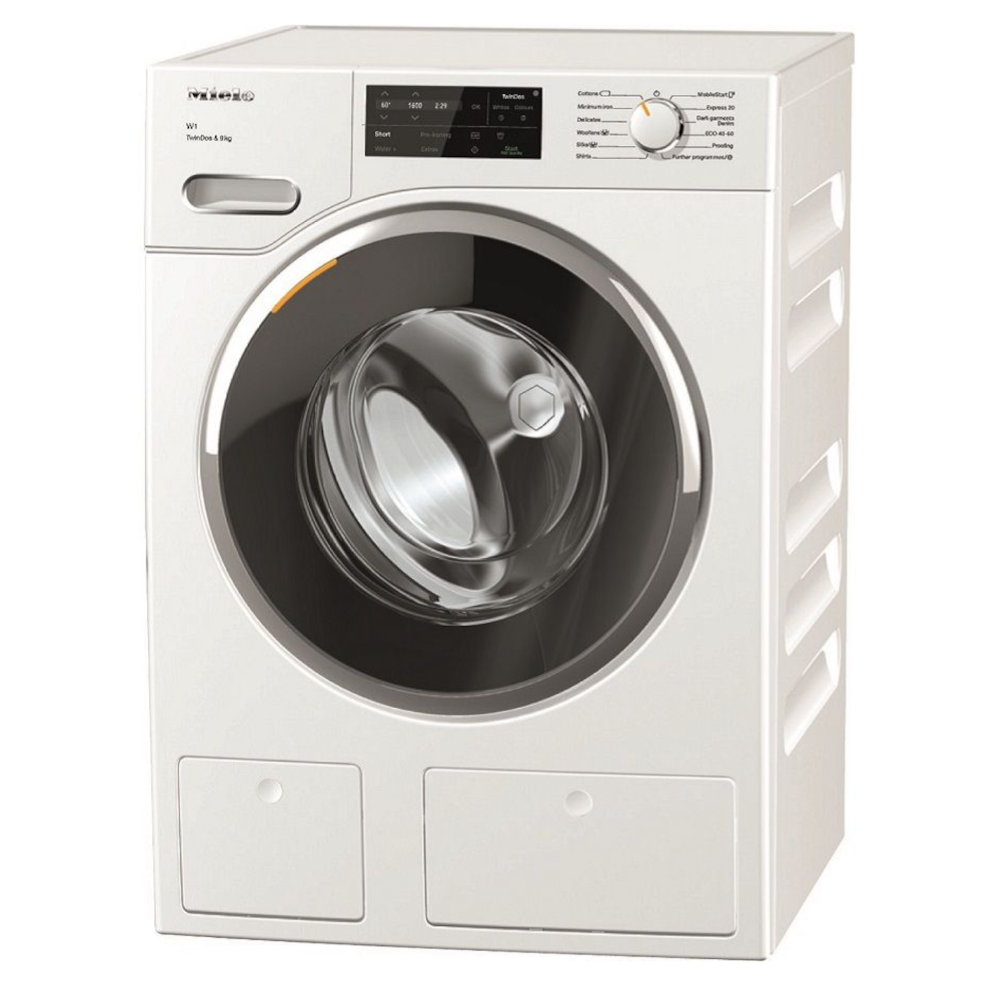 miele twindos wwg660 9kg 1400prm washing machine white Miele TwinDos WWG660 9kg 1400prm Washing Machine - White