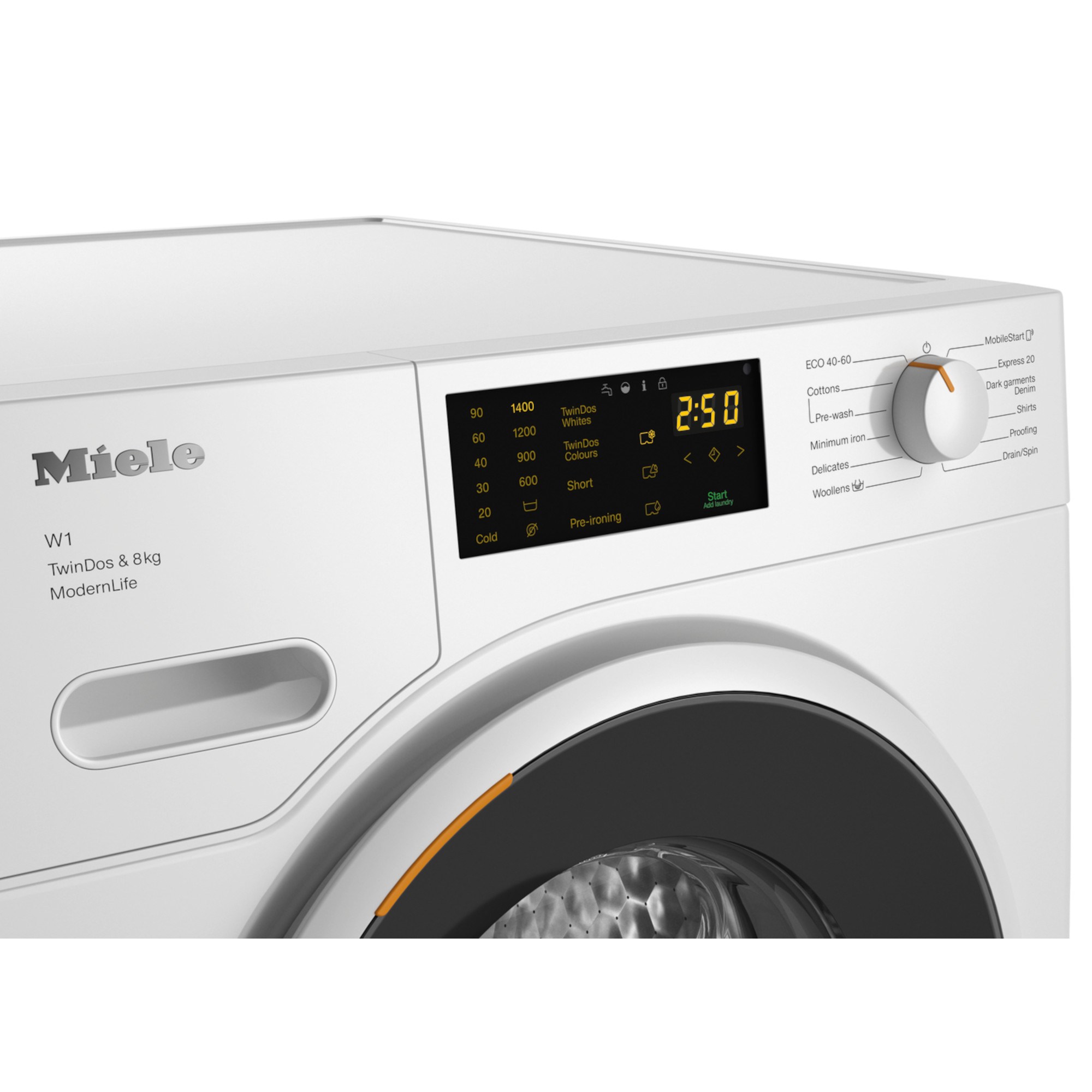 miele w1 wwd 660 8kg 1400rpm smart twindos washing machine Miele W1 WWD 660 8kg 1400rpm Smart TwinDos Washing Machine