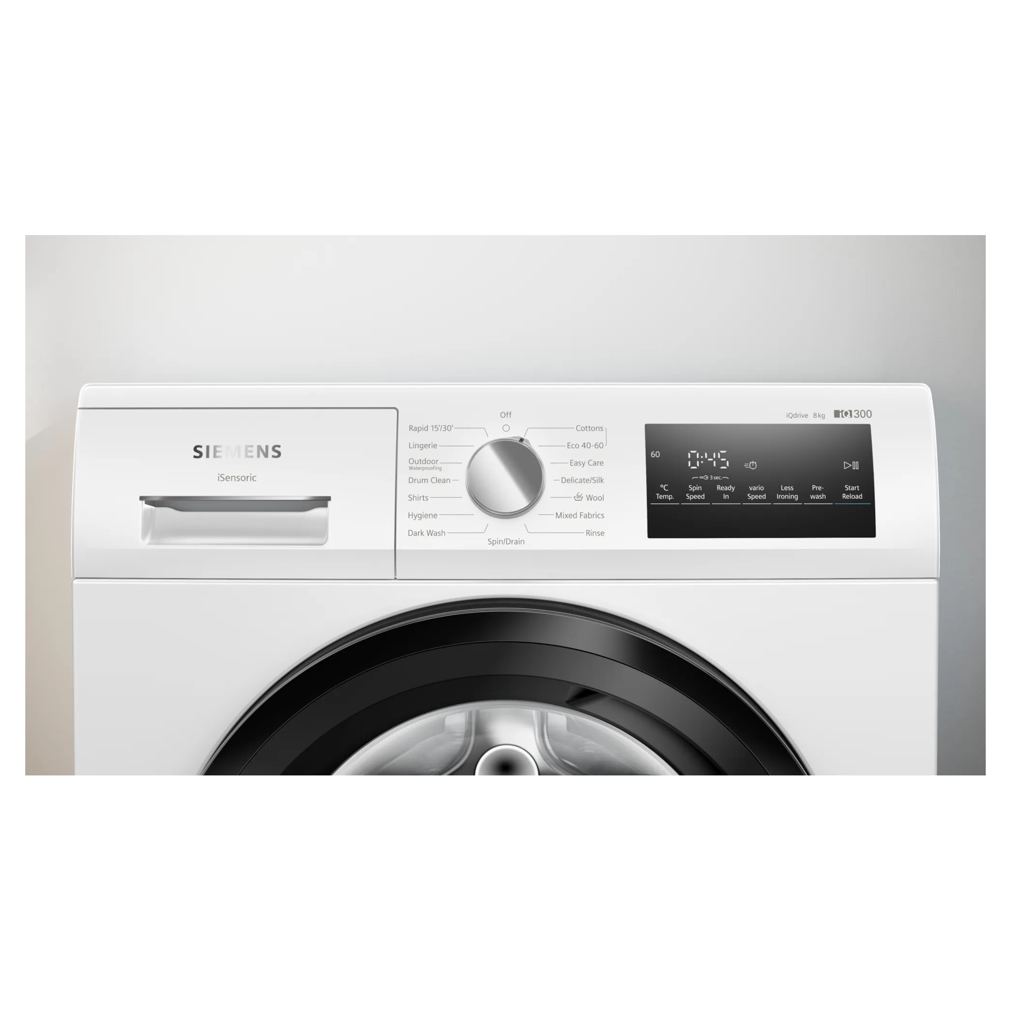 siemens wm14nk08gb iq300 1400rpm washing machine white Siemens WM14NK08GB iQ300 1400rpm Washing Machine - White