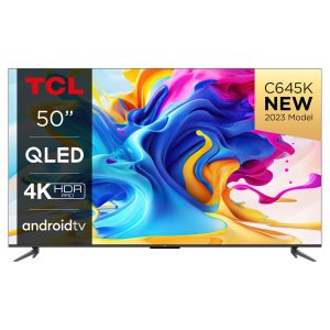 TCL 50C645K 50" 4K Ultra HD Android Smart QLED TV with Dolby Atmos