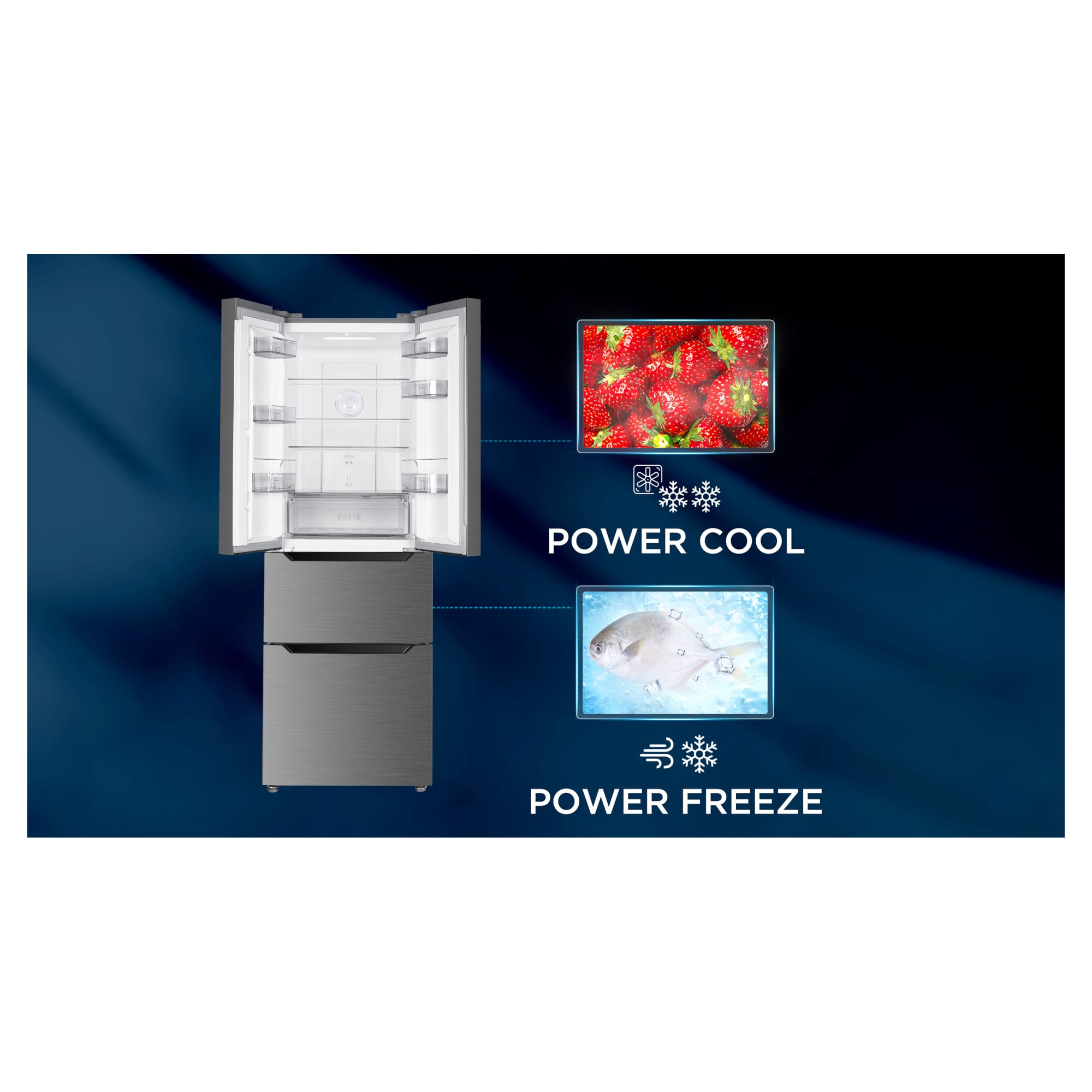 tcl rp320fbe0uk american fridge freezer with total no frost TCL RP320FBE0UK American Fridge Freezer With Total No Frost