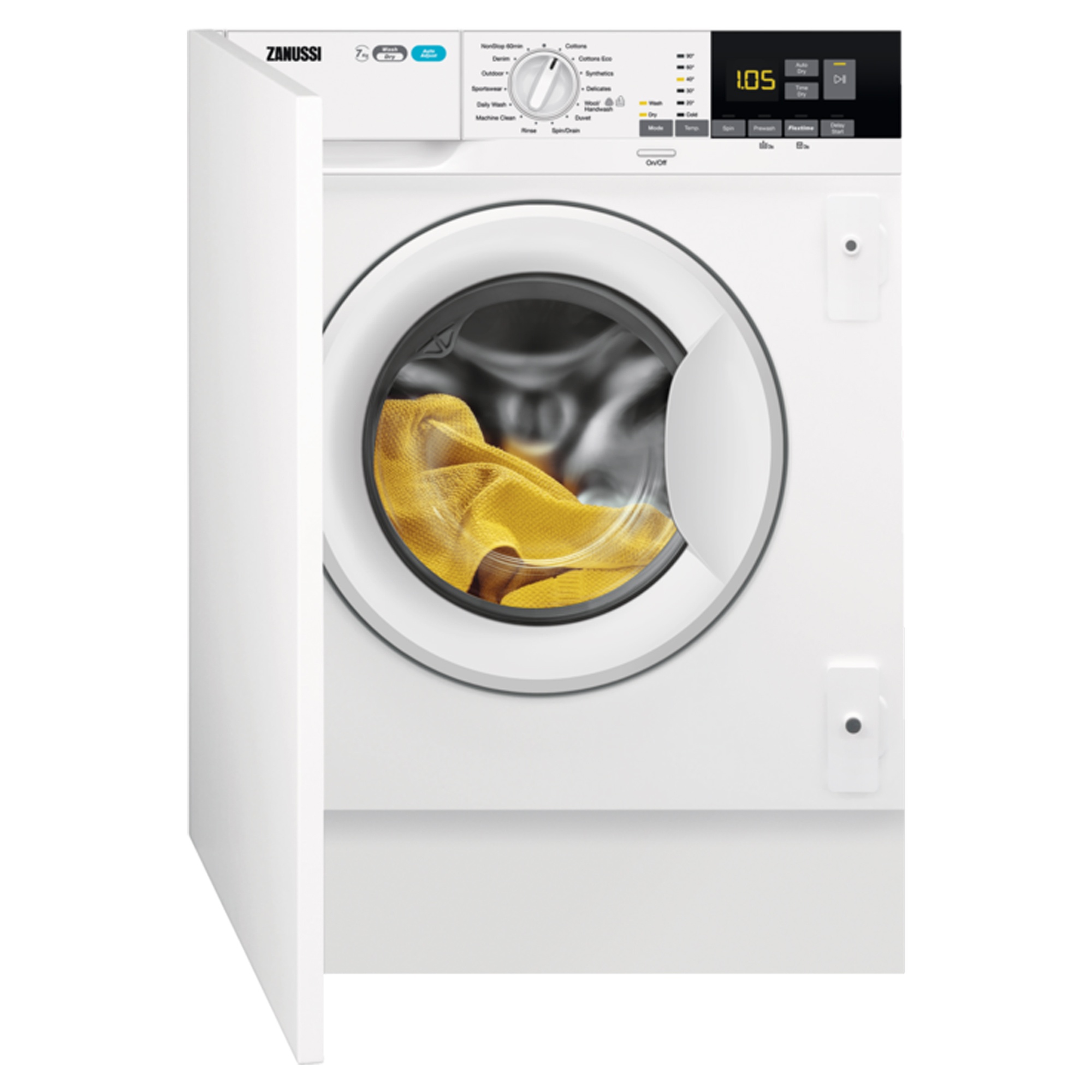 zanussi z716wt83bi integrated 7kg wash 4kg dry washer dryer Zanussi Z716WT83BI Integrated 7kg Wash 4kg Dry Washer Dryer