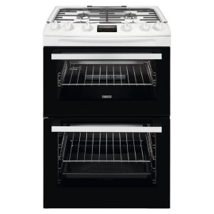 Zanussi ZCG63260WE Gas Cooker with Full Width Electric Grill