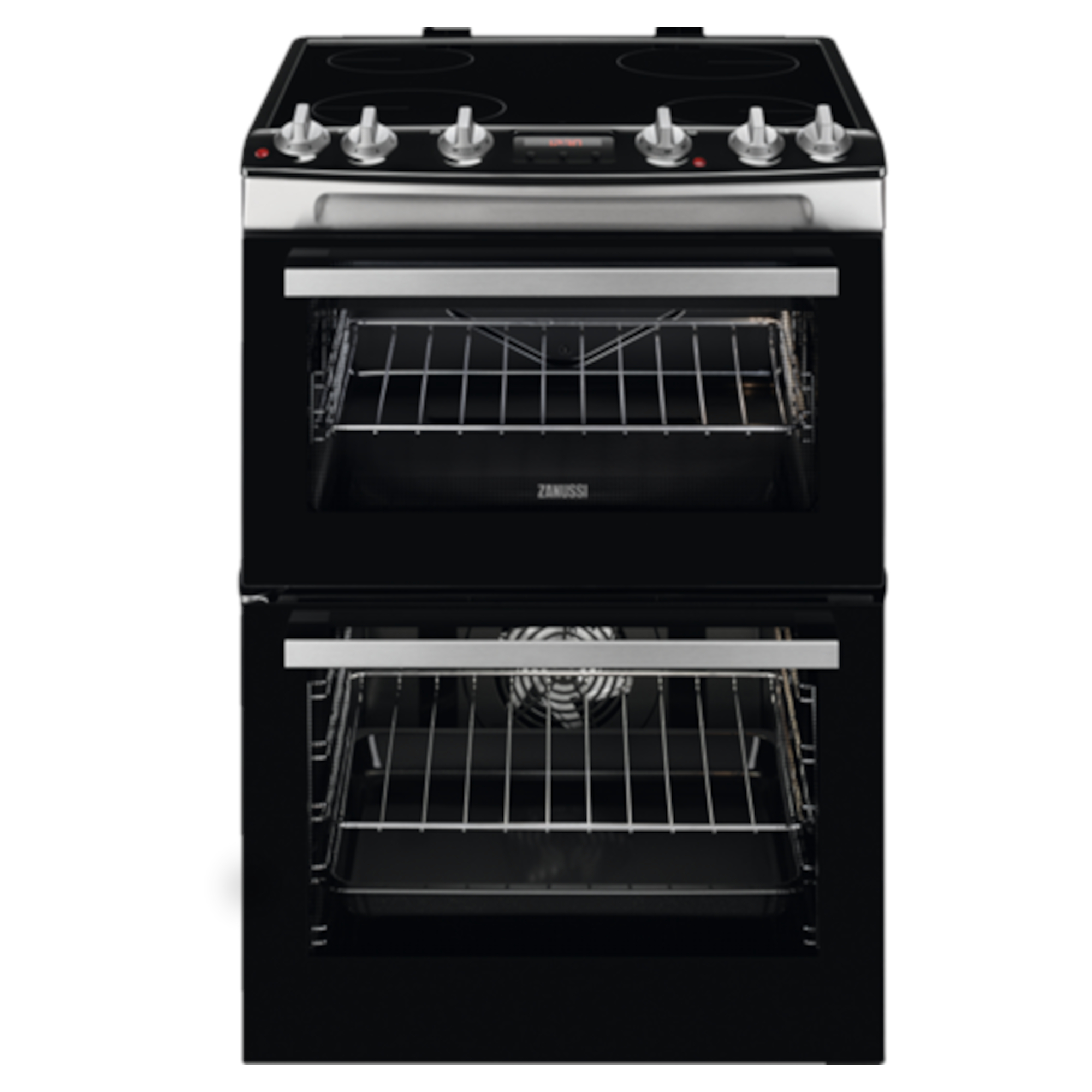 zanussi zcv66078xa 77l+39l electric oven a energy rating black Zanussi ZCV66078XA 77L+39L Electric Oven A Energy Rating - Black