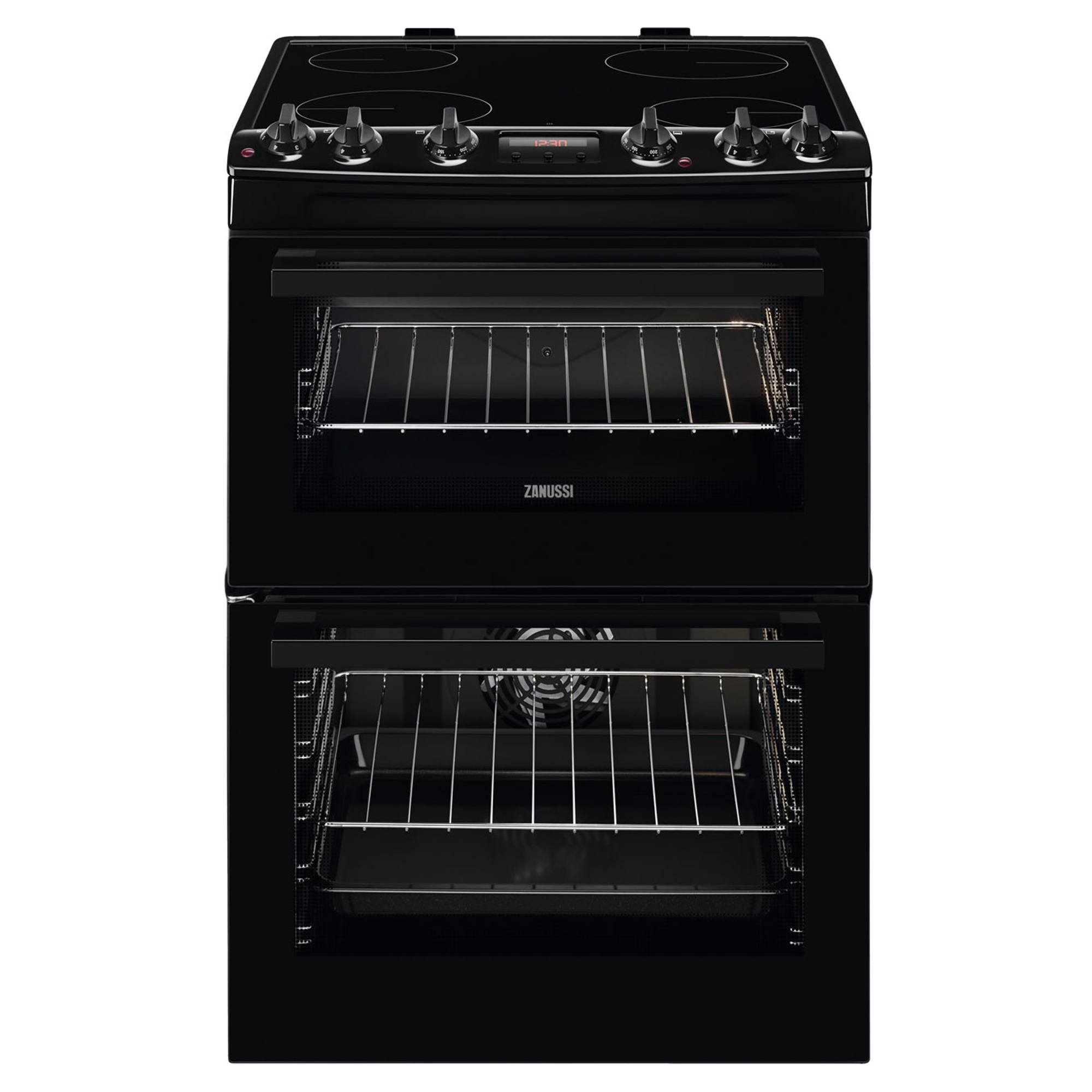 zanussi zcv66250ba electric cooker with ceramic hob Zanussi ZCV66250BA Electric Cooker with Ceramic Hob