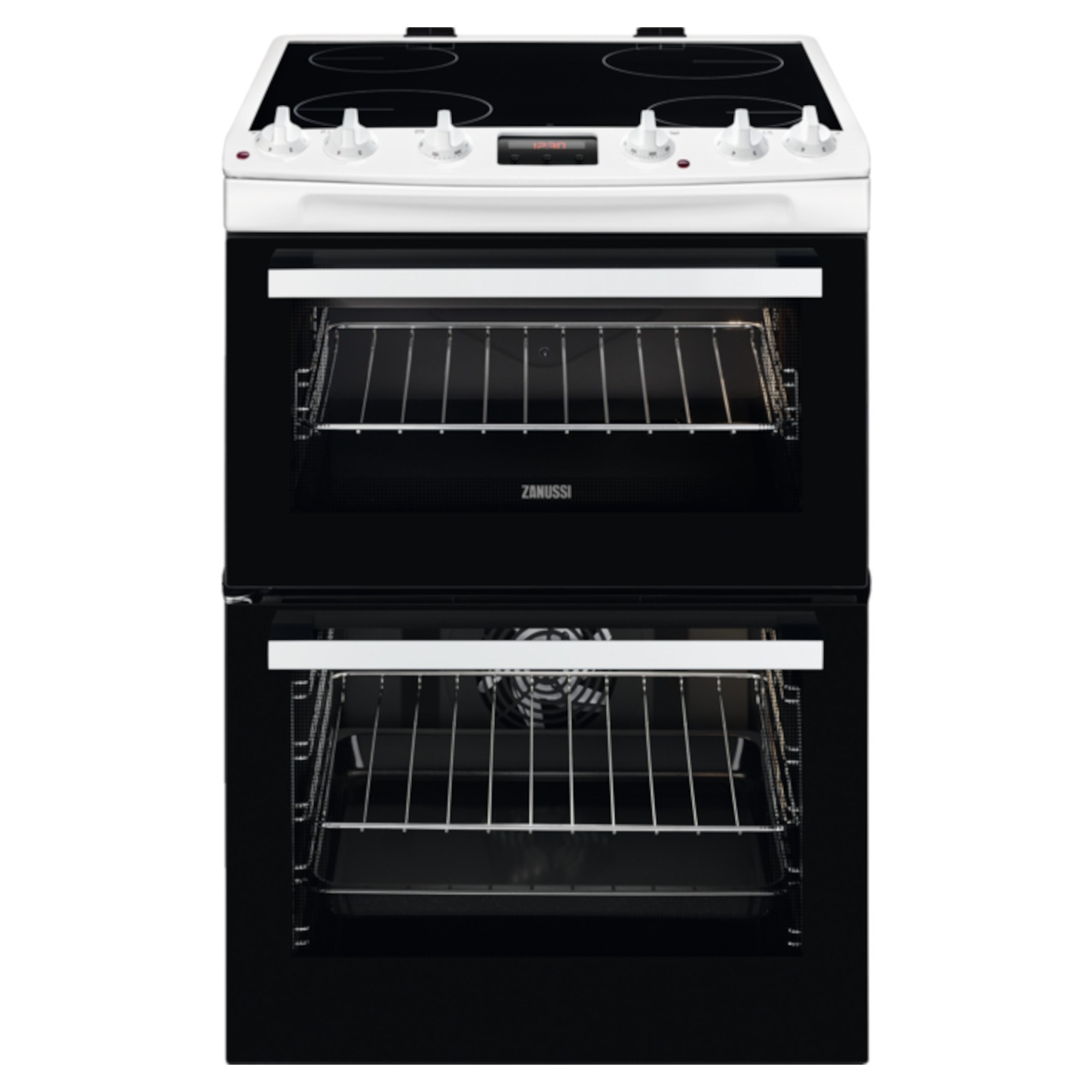 zanussi zcv66250wa electric cooker with ceramic hob Zanussi ZCV66250WA Electric Cooker with Ceramic Hob