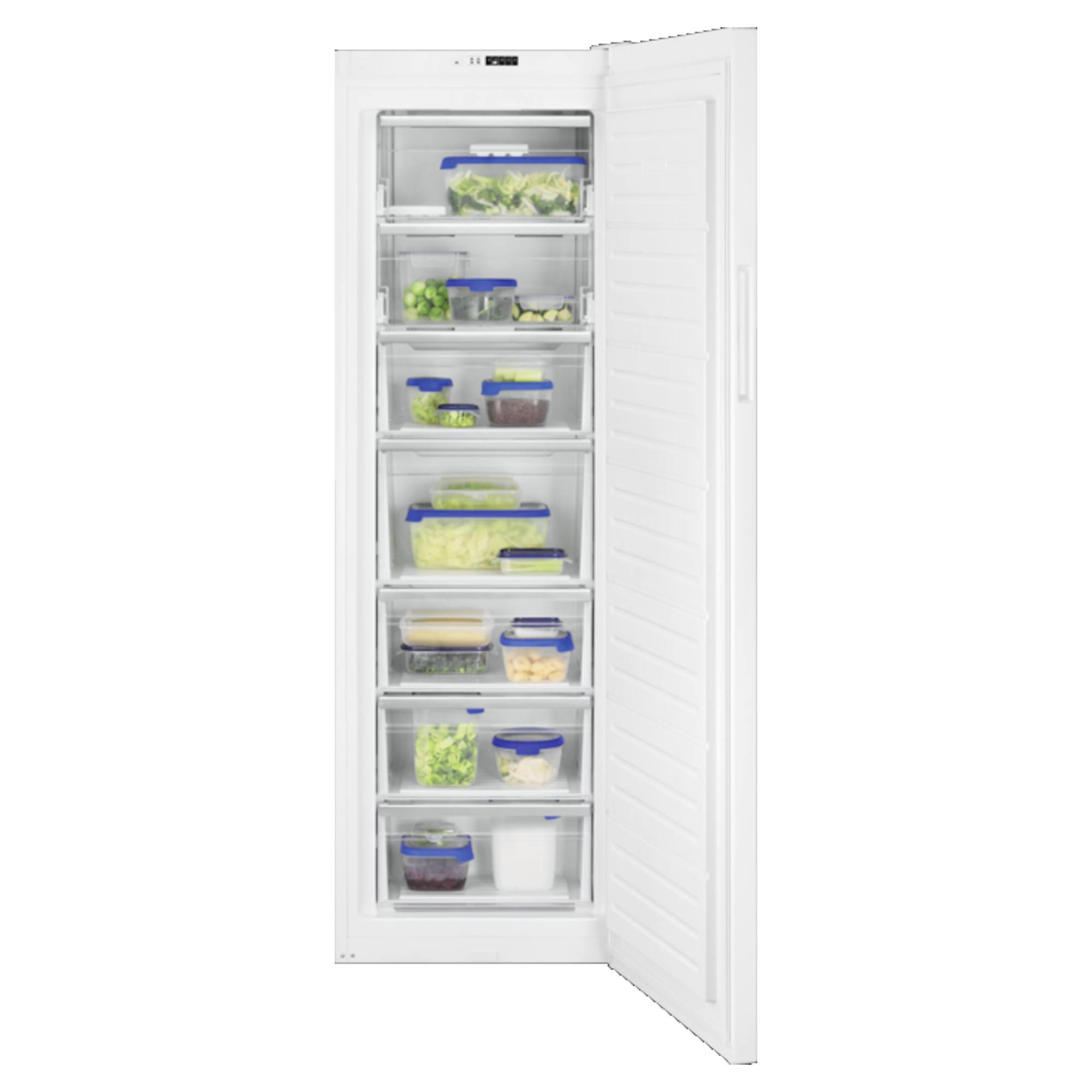 zanussi zuhe30fw2 280l freestanding no frost freezer Zanussi ZUHE30FW2 280L Freestanding No Frost Freezer